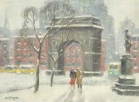 Washington Square Park, Winter, c. 1950-1955